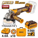 Ingco Aku brusilica 115 2x4AH SUPER CAGLI271532E | ePonuda.com