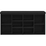  Klupa za cipele Crni hrast 102 x 32 x 50 cm Konstruirano drvo | Eponuda.com