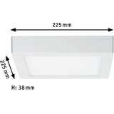 PAULMANN 70645 - LED/12,5W Plafonsko svetlo LUNAR 230V 22,5x22,5 cm belo | Eponuda.com