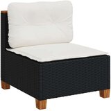 vidaXL 6-dijelni set vrtnih sofa s jastucima crni od poliratana | shoptok.hr