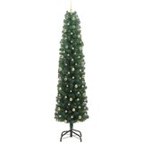 vidaXL Umestno božično drevo Zelena 240 cm PVC in Jeklo in Plastika | Shoptok.si