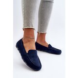 Boto EVENTO Women's Navy Suede Moccasins Ranica | Shoptok.si