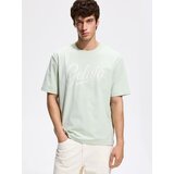 Reserved Relaxed fit majica kratkih rukava s printom - svjetlozeleno | shoptok.hr