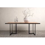 Venture Home Khung pravokutni vrtni blagovaonski stol 200 × 100 cm, prirodna boja drva | shoptok.hr