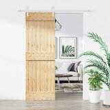 Furnova Drsna vrata s kompletom vodil 70x210 cm trdna borovina, (21945076) Cene