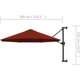  Zidni suncobran s metalnom šipkom 300 cm boja cigle | Eponuda.ba