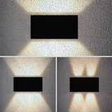  Brilagi - LED spoljašnje zidno svetlo DOUBLE CUBE LED/12W/230V crna IP65 | Eponuda.com