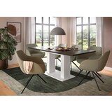 MID.YOU Raztegljiva Miza Marlon, Bela, Siva, 150-190x90cm | Shoptok.si