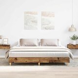 vidaXL Posteljni okvir brez vzmetnice star les 200x200 cm Cene
