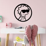 Wallity zidna dekoracija Sımpson 5, 33x33cm, Crna | ePonuda.com