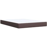 vidaXL Box spring postelja z vzmetnico temno rjav 140x190 cm blago, (21310912) | Shoptok.si