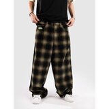 Empyre Ultra Wide Cord Plaid Hlace green shadow plaid | Shoptok.si