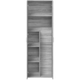  Visoka komoda siva boja hrasta 60x35x180 cm konstruirano drvo | shoptok.hr
