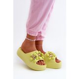 Boto Women's Foam Slippers With Decorations On Thick Sole Lime Bremavia | ePonuda.com