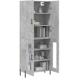  Visoka komoda siva betona 69 5x34x180 cm od konstruiranog drva | shoptok.hr