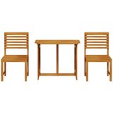  3-delni bistro set za vrt iz trde akacije | Shoptok.si