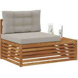 Vanjski krajnji kauč 3 Komad Prirodna 115 x 83 x 73 cm - Prirodna i svijetlo siva Krajnji kauč | shoptok.hr