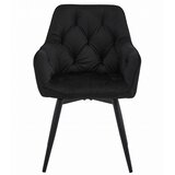  JORK360 Stolica - crni baršun / crne noge x 2 | shoptok.hr