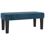 Box spring krevet s madracem tamnoplavi 90x200 cm baršunasti | shoptok.hr