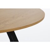 Unique Furniture Okrogla mizica z mizno ploščo v hrastovem dekorju ø 80 cm Cesura – | Shoptok.si