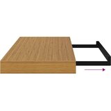  Polica na zidu Zidne 2 pcs Bež 50 x 23 x 4 cm Konstruirano drvo | shoptok.hr