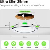 ALUSSO 6x, krom LED vgradni stropni reflektorji 7 W | Shoptok.si