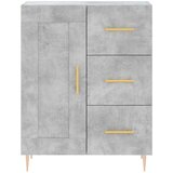  Visoka komoda siva betona 69 5x34x180 cm od konstruiranog drva | shoptok.hr