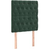 Krevet box spring s madracem LED tamnozeleni 90x200 cm baršun | shoptok.hr