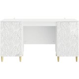  Stol Bijela visokog sjaja Konstruirano drvo 142,5 x 50 x 75 cm | Eponuda.ba