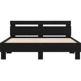  Krevetna konstrukcija Crni hrast 120 x 200 cm Konstruirano drvo | shoptok.hr