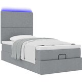 vidaXL okvir kreveta s madraca svijetlosivi 100x200 cm od tkanine | shoptok.hr