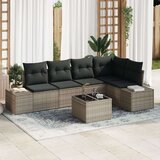  Set od 5 dijelova vrtnog kauča s jastučićima crni poli ratan | shoptok.hr