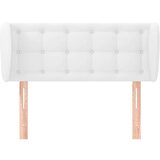  Vzglavje z ušesi belo 83x23x78/88 cm umetno usnje, (20954154) | Shoptok.si