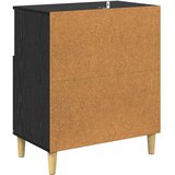 vidaXL Strani šal Črni hrast 35 x 60 x 70 cm Konstruiran les | Shoptok.si