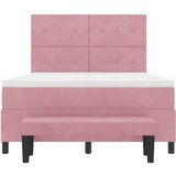 Postelja z vzmetnico z vzmetnico Roza 160 x 200 cm Žamet, (5000125900) | Shoptok.si