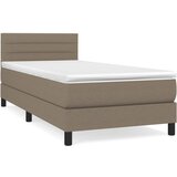 Maison Chic Box spring postelja - Vzmetna postelja z vzmetnico taupe 90x200 cm blago SL19371, (21881195) Cene