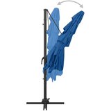  Suncobran s 4 razine i aluminijskom šipkom azurni 250 x 250 cm | shoptok.hr