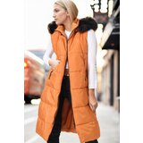 Dewberry Z6741 WOMEN'S VEST-OPEN TAN | shoptok.hr