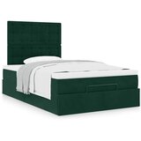  Otomanski krevet s madracima tamnozeleni 120x200 cm baršunasti | shoptok.hr
