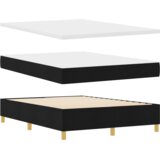  Krevet na povišenju s madracem Crn 140x200 cm Tkanina | shoptok.hr