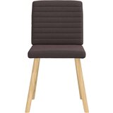  Jedilni stoli 4 kosi temno rjavo blago, (21828491) | Shoptok.si