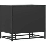  Klupa za cipele crna 60x40x53,5 cm izrađena od drveta i metala | shoptok.hr