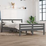  Za krevet od masivnog drva sivi 150 x 200 cm 5FT King Cijene