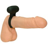 Seven Creations Črni vibracijski obroč za penis | Shoptok.si
