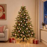  Umjetno božićno drvce s kuglicom 240 cm 300 LED lampica | shoptok.hr