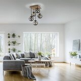 Just LIGHT. 11395-79 - Luster na šipci WIDOW 5xE14/25W/230V hrast | Eponuda.com