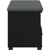  Klupa za hodnik s jastukom Crni hrast 80 x 38 x 46 cm | shoptok.hr