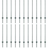  Stup za ogradu 22 pcs Zelena 140 cm Čelik | Eponuda.com