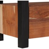 vidaXL Omare in policami za shranjevanje medijev s predalom s polico s shranjevanjem Rjava | Shoptok.si