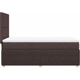  Krevet s oprugama i madracem tamnosmeđi 80x200 cm od tkanine | shoptok.hr